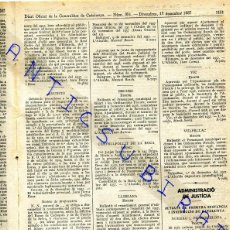 Coleccionismo de Revistas y Periódicos: DIARI ANY 1937 GUERRA CIVIL BALAGUER BEGUES CASTELLFOLLIT DE LA ROCA LLIMIANA RIUMORS VULPELLAC VIC