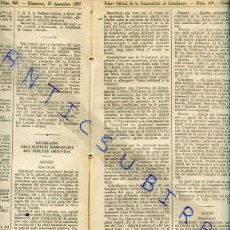 Coleccionismo de Revistas y Periódicos: DIARI ANY 1937 GUERRA CIVIL PROVEIMENT D' AIGUES A SANT PERE DE TORELLO AVUI BELLSERRAT