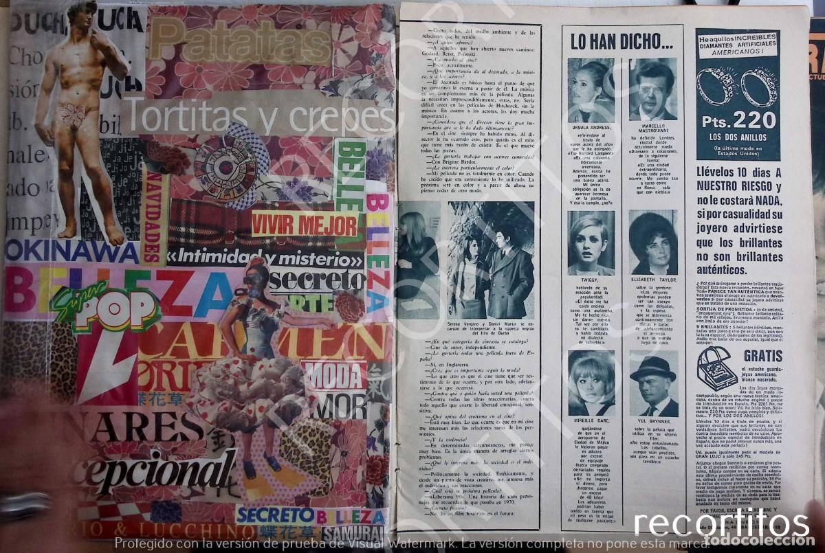 Coleccionismo de Revistas y Peri&oacute;dicos: ELIZABETH TAYLOR LIZ URSULA ANDRESS YUL BRYNNER MIREILLE DARC TWIGGY