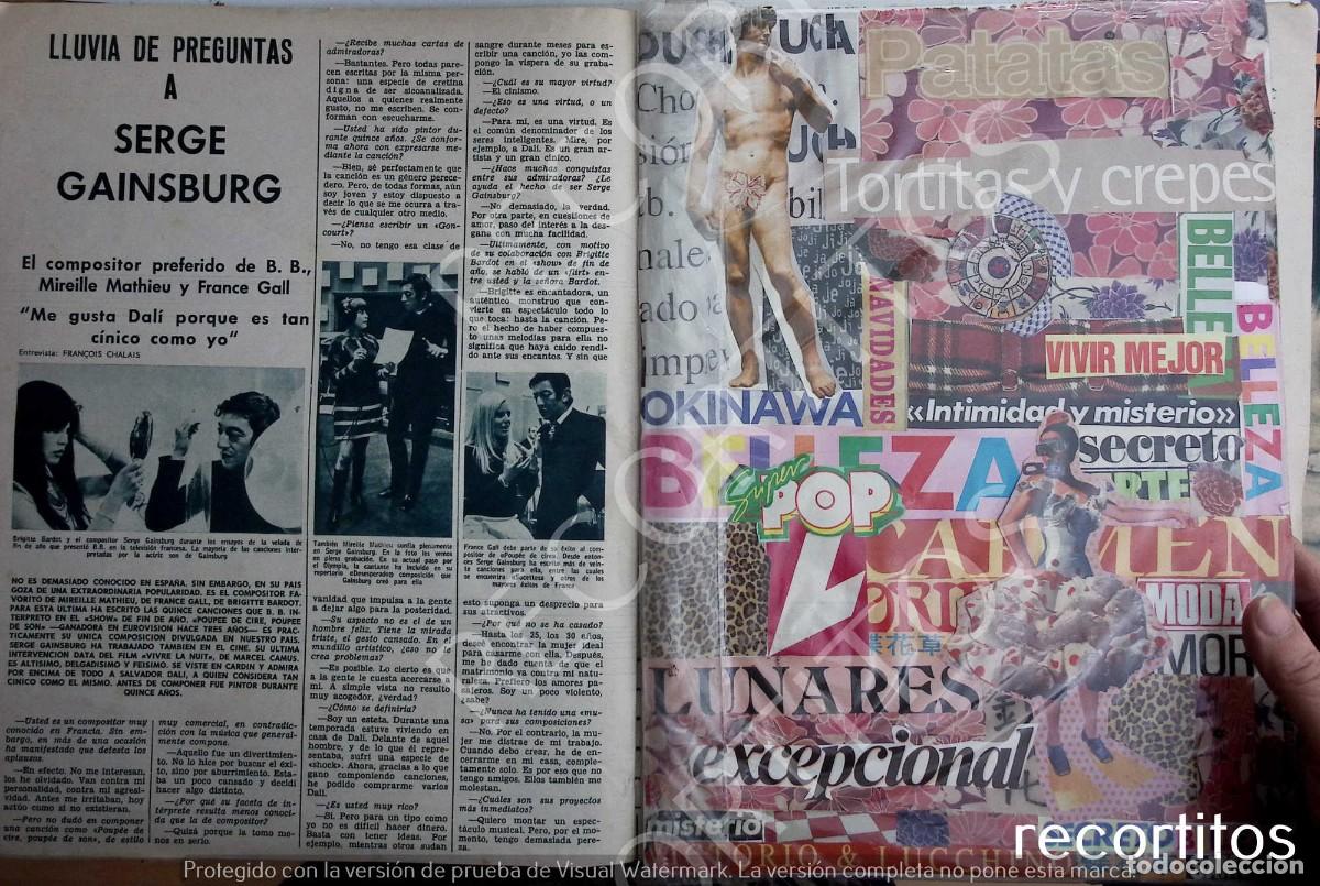 Coleccionismo de Revistas y Peri&oacute;dicos: SERGE GAINSBURG BB BRIGITTE BARDOT MIREILLE MATHIEU FRANCE GALL