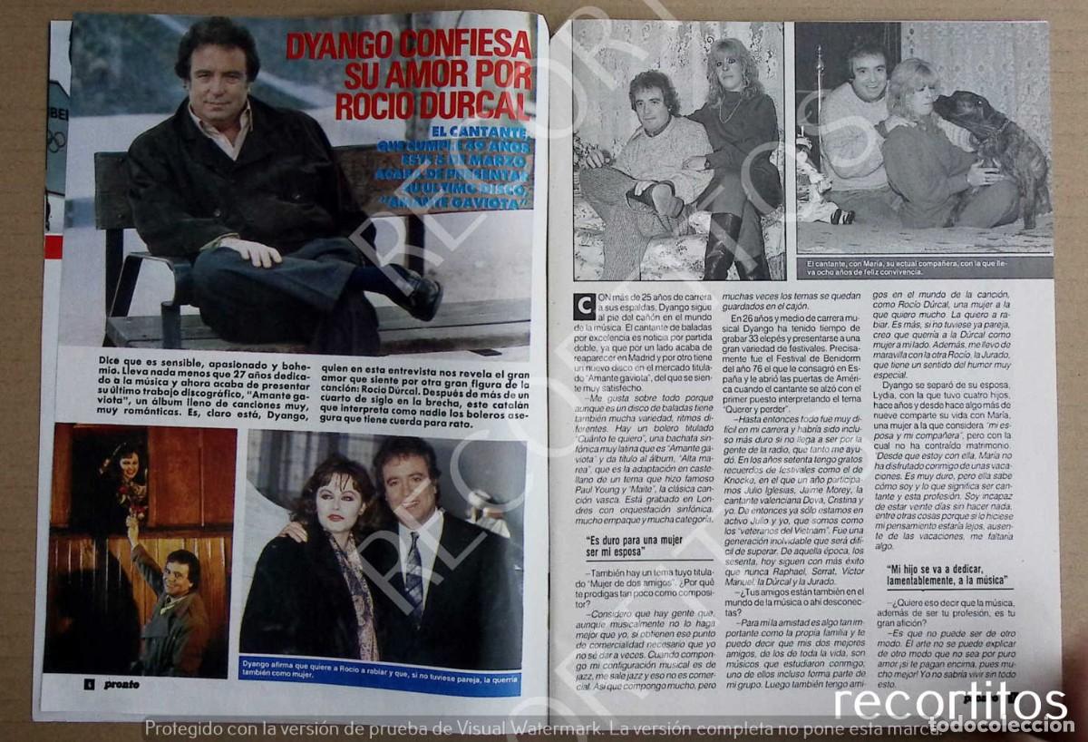 Coleccionismo de Revistas y Peri&oacute;dicos: DYANGO ROCIO DURCAL