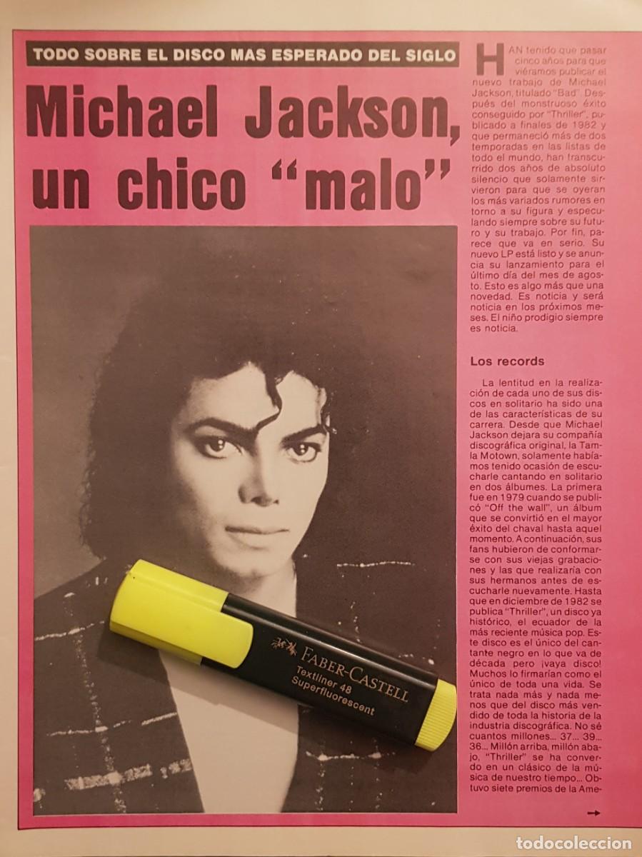 Coleccionismo de Revistas y Peri&oacute;dicos: Reportaje Michael Jackson. Septiembre 87