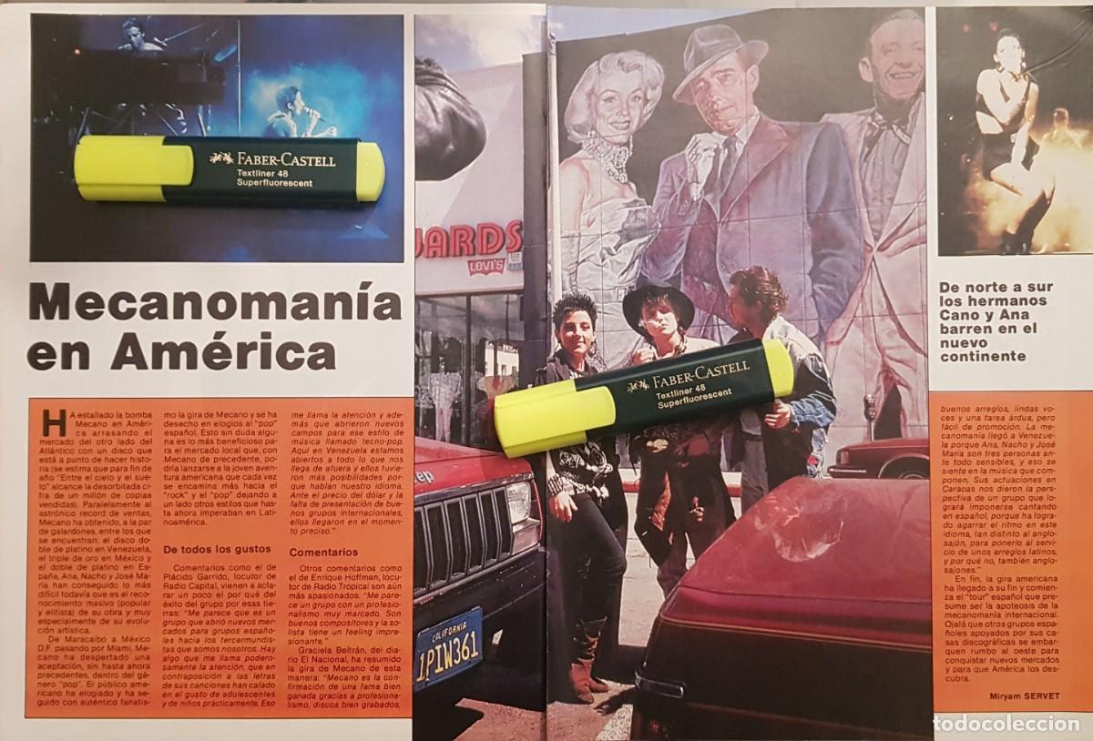 Coleccionismo de Revistas y Peri&oacute;dicos: Reportaje Mecano. Septiembre 87
