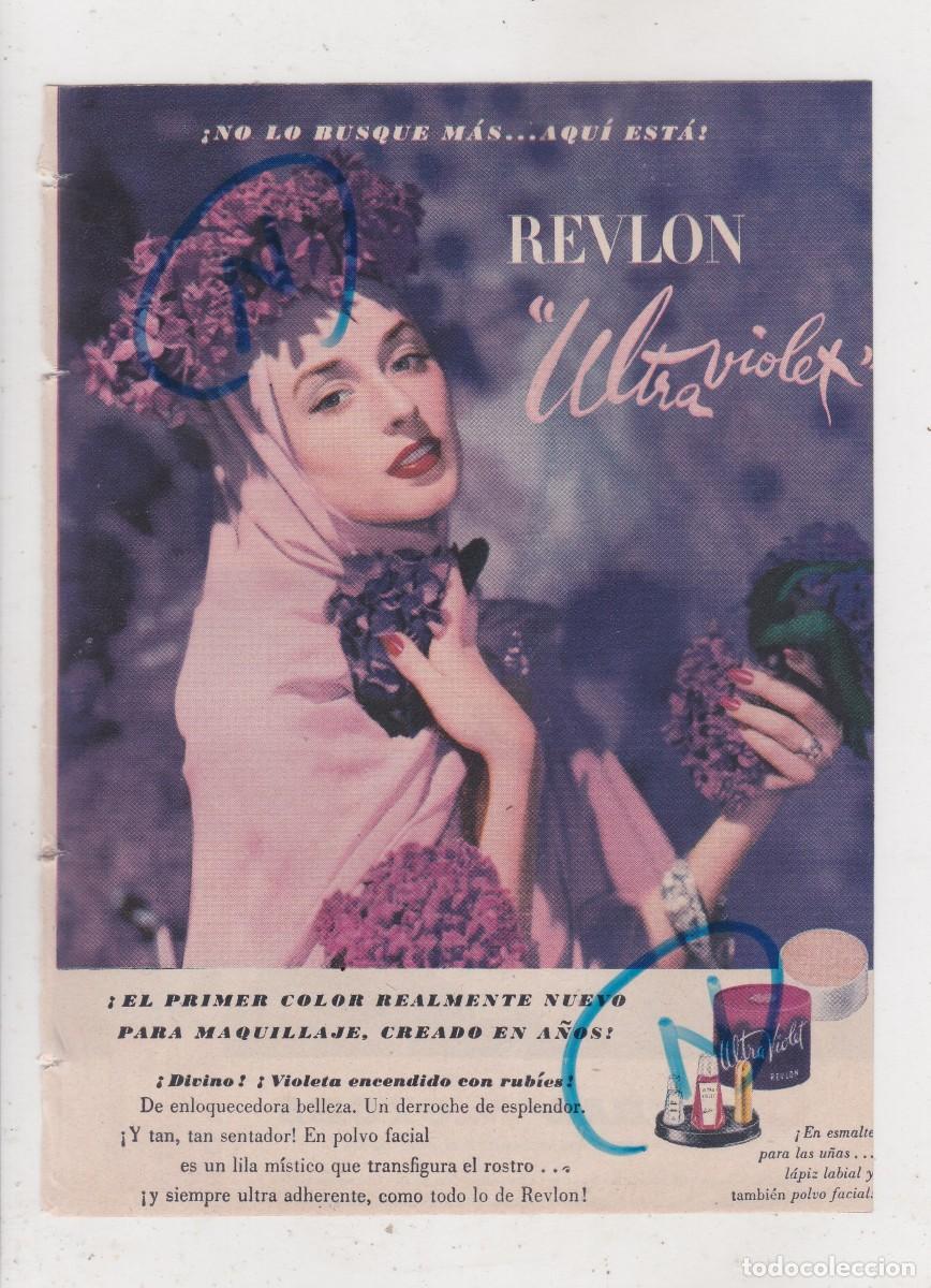 Sammeln von Zeitschriften und Zeitungen: PUBLICIDAD 1947. ANUNCIO REVLON ULTRA VIOLET. POLVO FACIAL