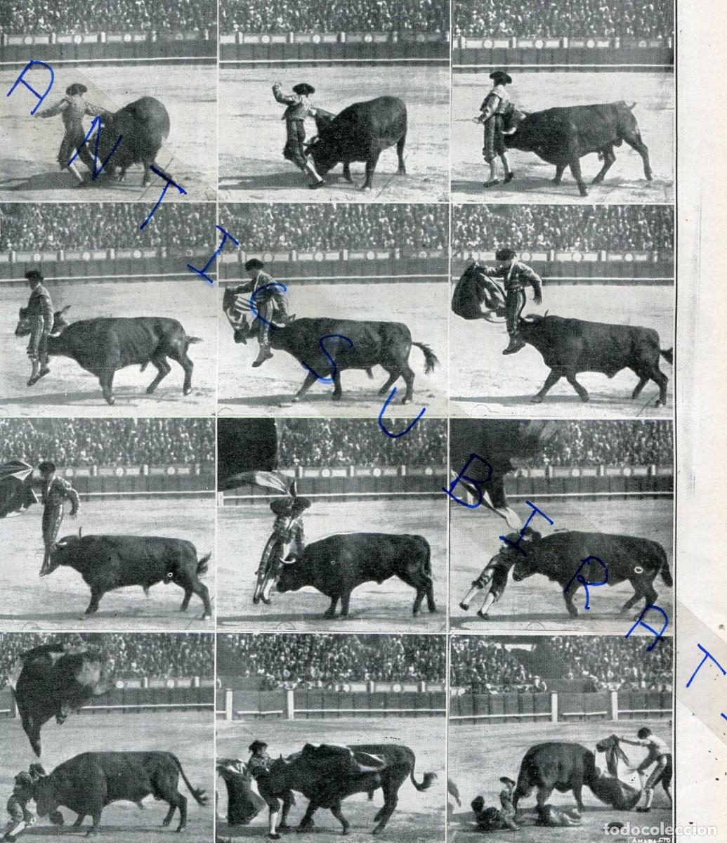 Coleccionismo de Revistas y Peri&oacute;dicos: REVISTA 1916 COGIDA DE BELMONTE DOCTOR FERRAN JACINTO BENAVENTE CUEVAS DE BENIMAMET ALCAZAVA MALAGA