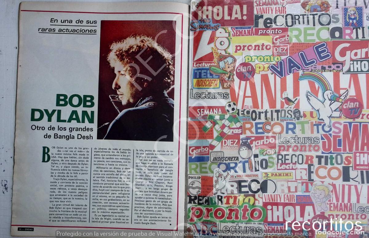 Coleccionismo de revistas y peri&oacute;dicos: GEORGE HARRISON BOB DYLAN - Foto 1