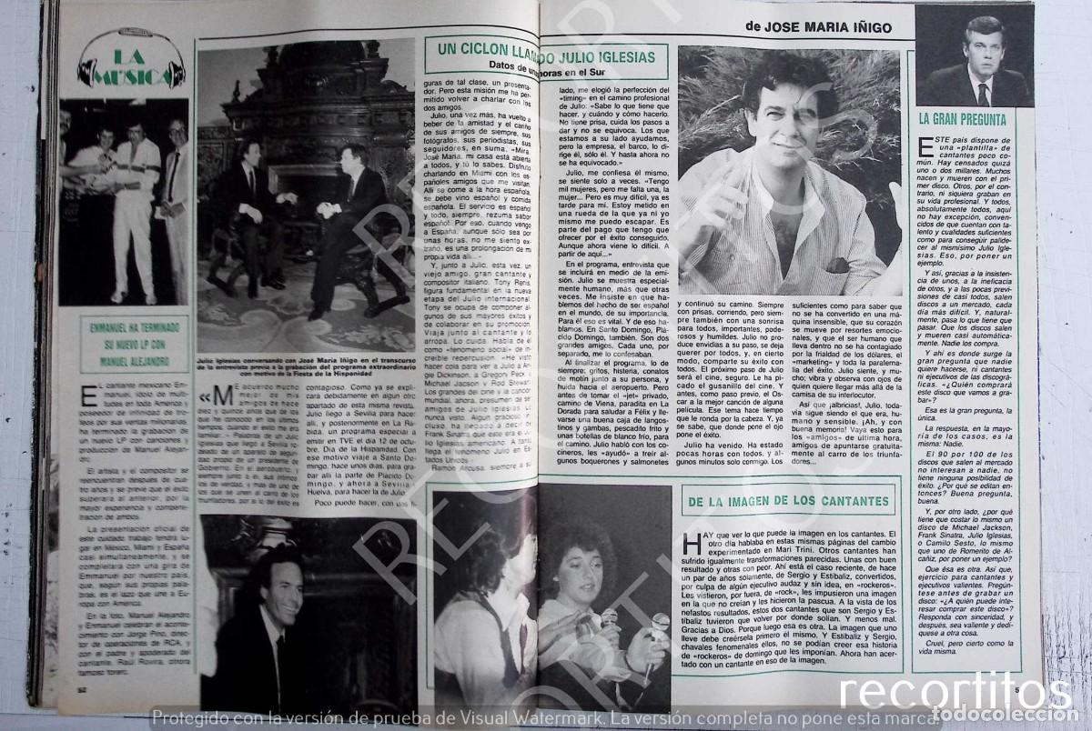 Coleccionismo de Revistas y Peri&oacute;dicos: PLACIDO DOMINGO JULIO IGLESIAS EMMANUEL SERGIO Y ESTIBALIZ