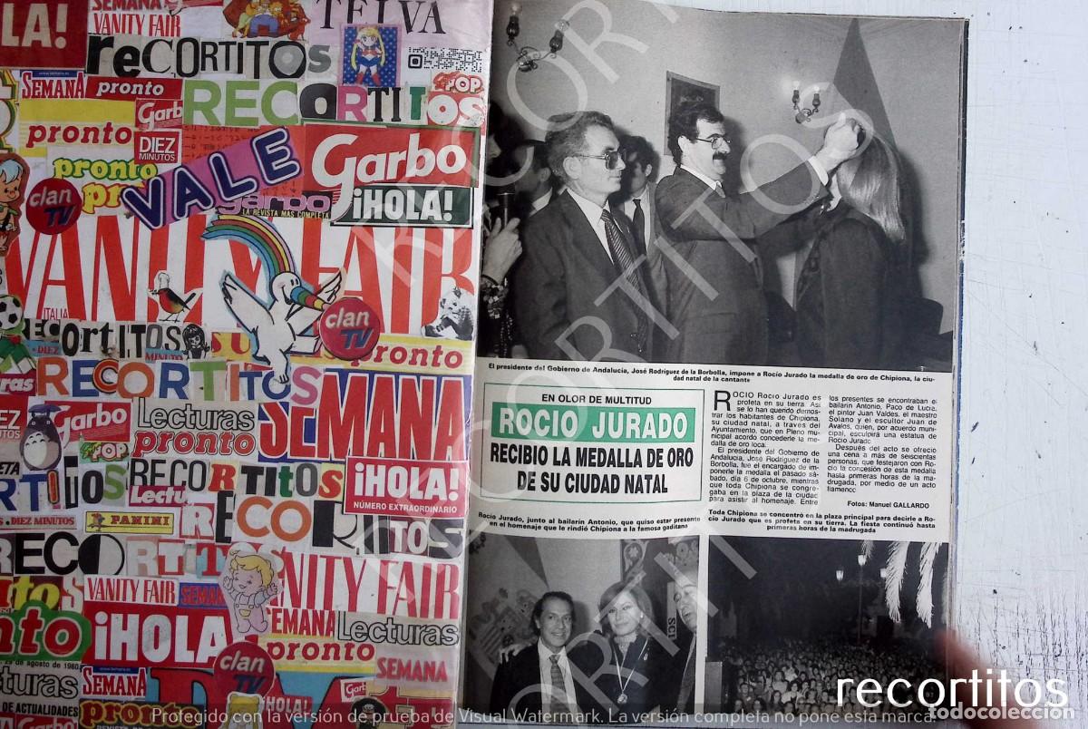 Coleccionismo de Revistas y Peri&oacute;dicos: ROCIO JURADO MEDALLA DE ORO DE CHIPIONA