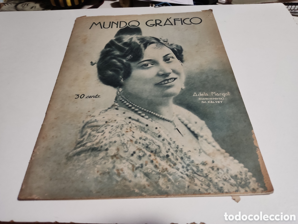 Coleccionismo de Revistas y Peri&oacute;dicos: Revista mundo gr&aacute;fico 1923 El asalto a la Caja de Ahorros de Tarrasa fotos