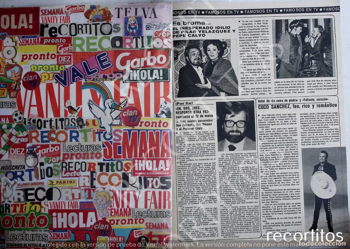 Coleccionismo de Revistas y Peri&oacute;dicos: CHICHO IBA&Ntilde;EZ SERRADOR un dos tres 1 2 3 PILAR VELAZQUEZ CUCO SANCHEZ