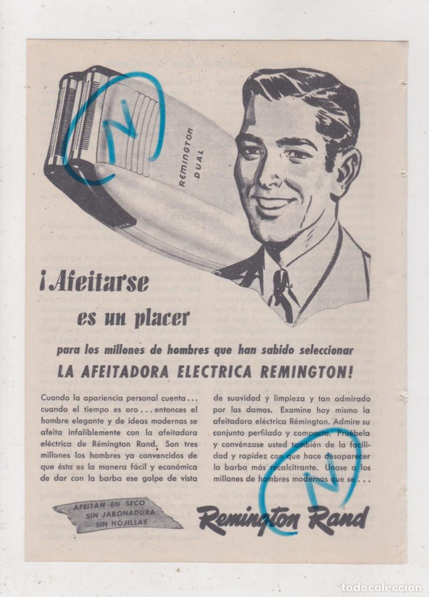 Sammeln von Zeitschriften und Zeitungen: PUBLICIDAD 1947. ANUNCIO AFEITADORA ELECTRICA REMINGTON. REMINGTON RAND