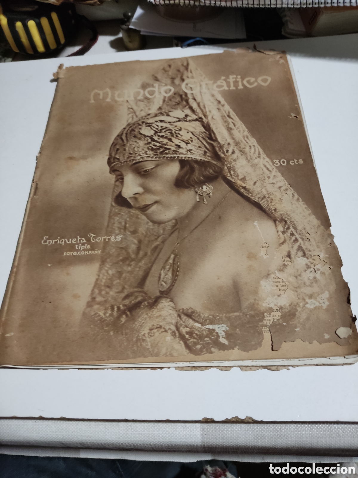 Coleccionismo de Revistas y Peri&oacute;dicos: Revista mundo gr&aacute;fico 1923 inauguraci&oacute;n del Aut&oacute;dromo de Sitges ,boda del teniente Franco,