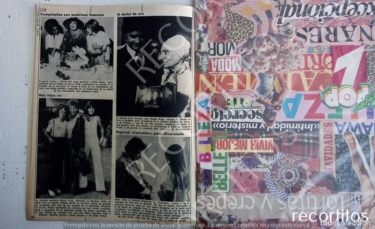 Coleccionismo de Revistas y Peri&oacute;dicos: PETULA CLARK ELIZABETH TAYLOR LIZ MADAME GRES