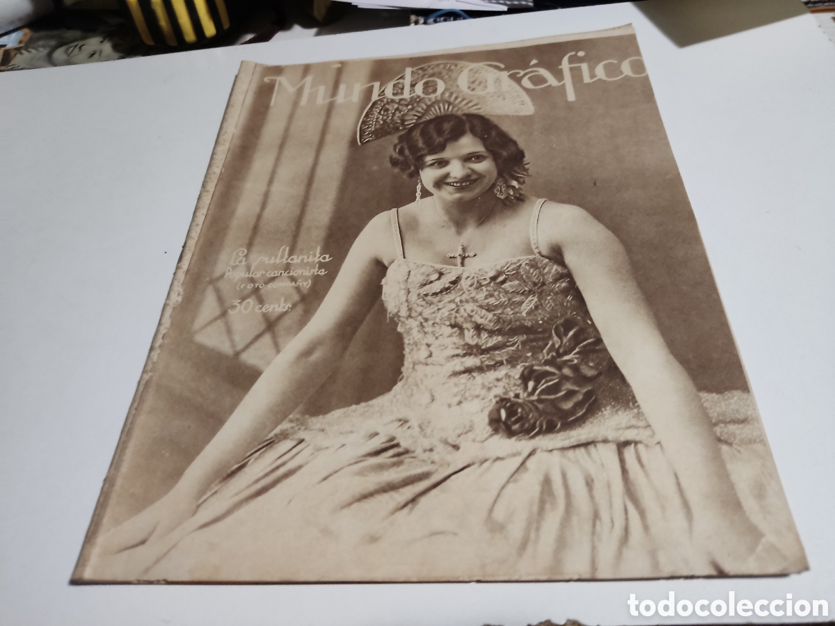 Coleccionismo de Revistas y Peri&oacute;dicos: Revista mundo gr&aacute;fico 1924 Avil&eacute;s, Santander tenis etc