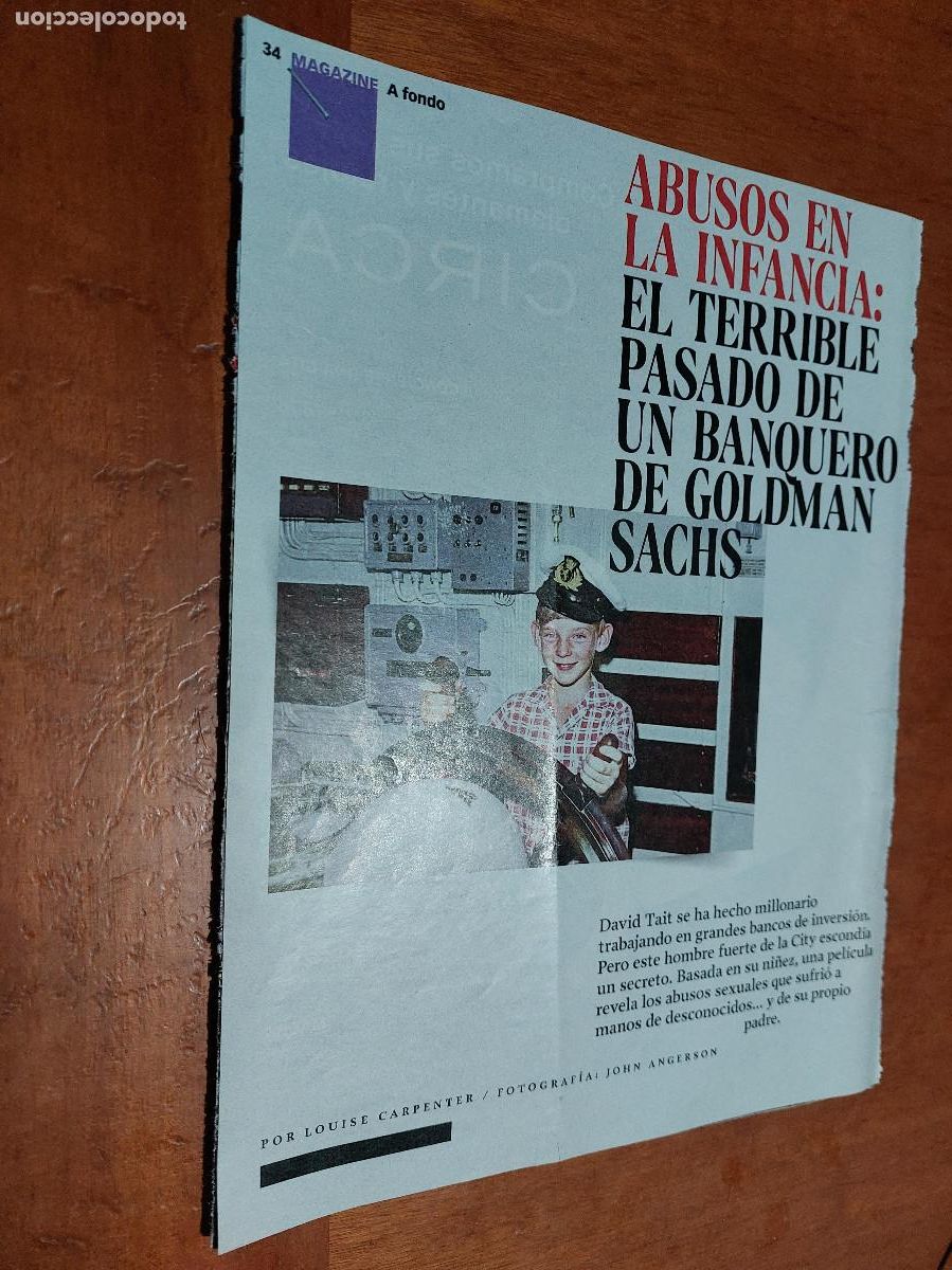 Collezionismo di Riviste e Giornali: DAVID TAIT. ABUSADO EN LA INFANCIA. 4 P&Aacute;GINAS. ART&Iacute;CULO EXTRAIDO DE REVISTA. BUEN ESTADO