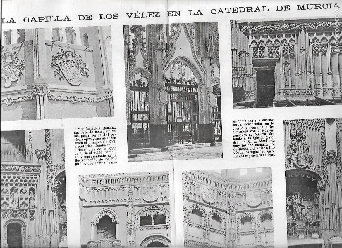Collection Magazines and Newspapers: 1918 CATEDRAL MURCIA CAPILLA VELEZ SEVILLA VIRGEN VALME ESCULTURA GARCI GONZALEZ BARBERA APLEC ROSER