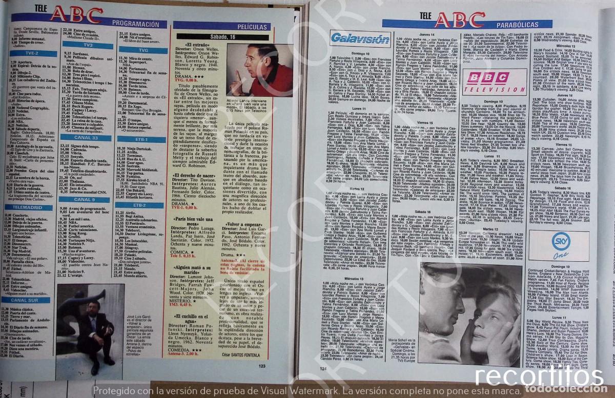 Collectionnisme de Revues et Journaux: JOSE LUIS GARCI ALFREDO LANDA MARIA SCHELL