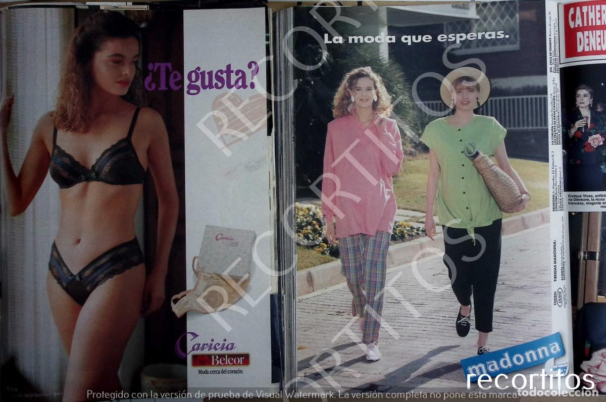 Coleccionismo de Revistas y Peri&oacute;dicos: BELCOR LENCERIA ANUNCIO PUBLICIDAD CARICIAS MADONNA