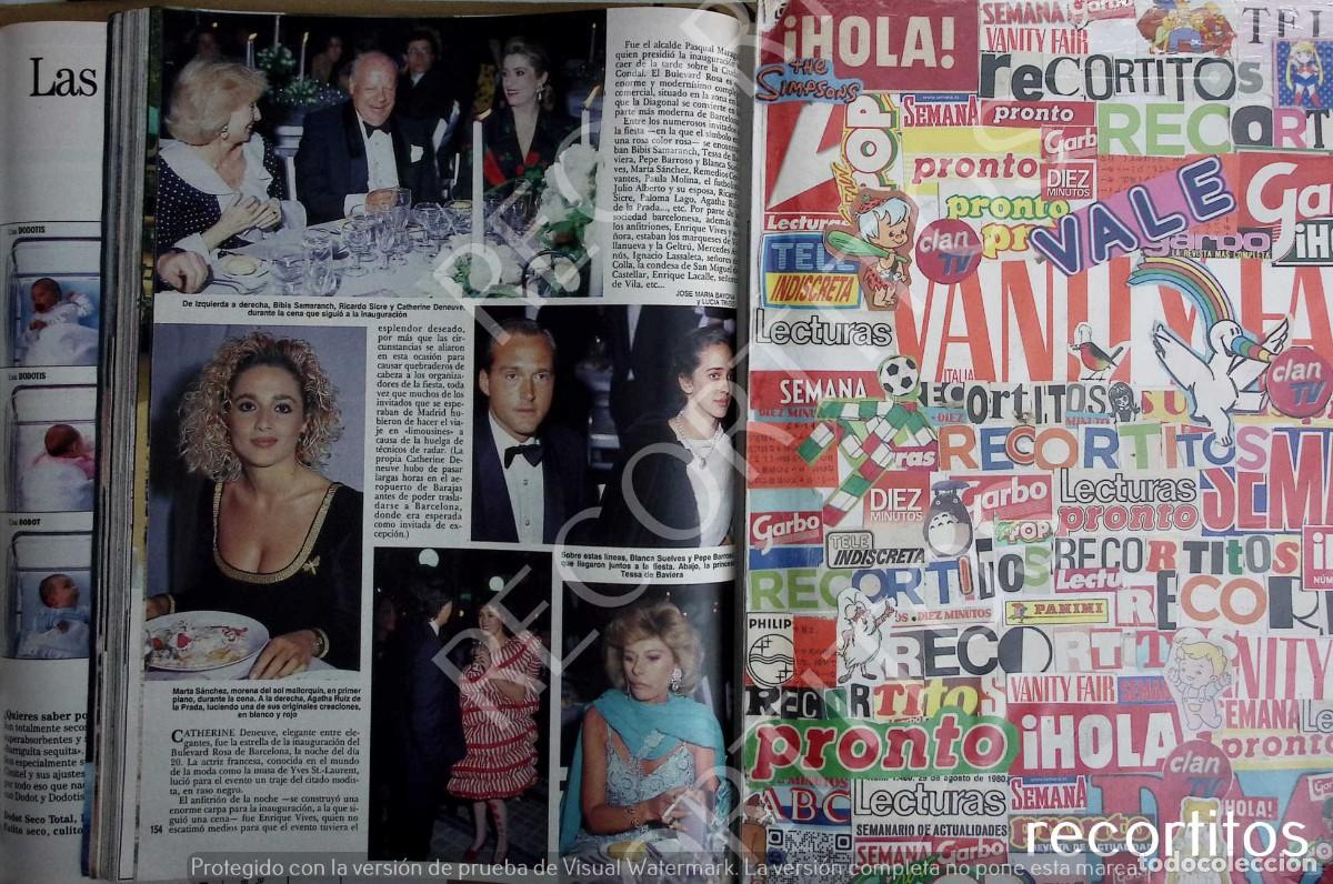 Collectionnisme de Revues et Journaux: CATHERINE DENEUVE MARTA SANCHEZ