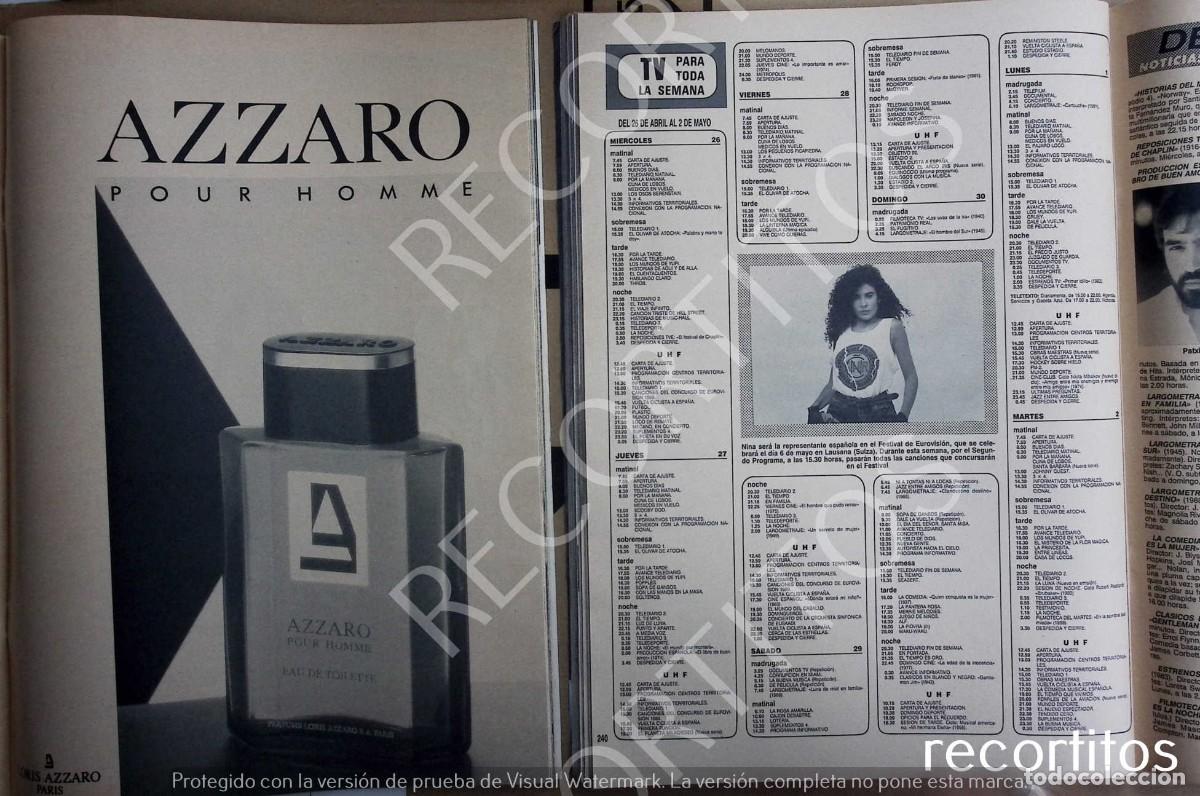 Coleccionismo de Revistas y Peri&oacute;dicos: NINA EUROVISION UN DOS TRES 1 2 3 OT OPERACION TRIUNFO AZZARO