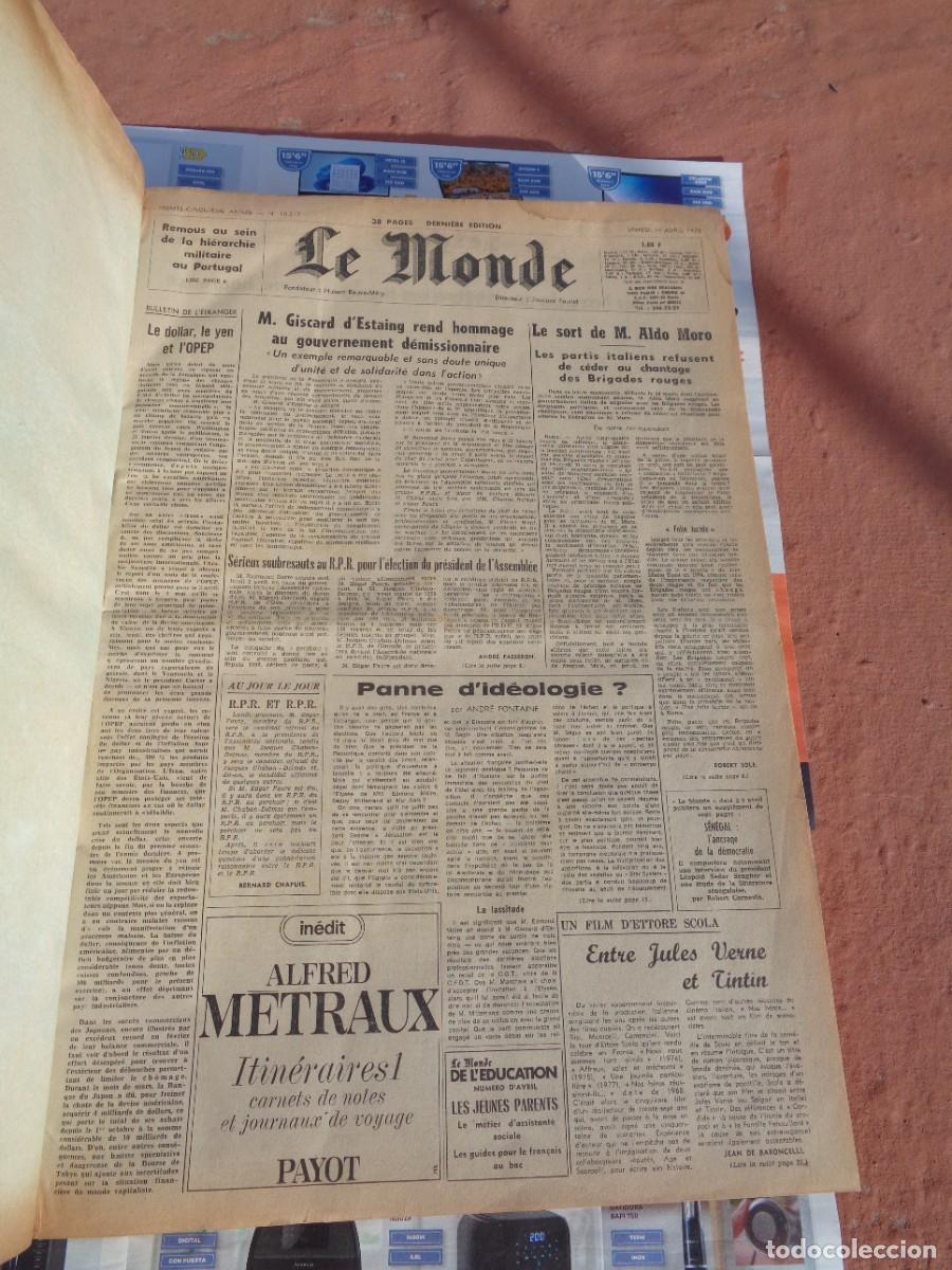 Collezionismo di Riviste e Giornali: &iexcl;&iexcl; ALBUM. Periodico. &rdquo; Le Monde.&rdquo; ABRIL.- 1978. Encuadernado. En frances. !! C-13Aux.