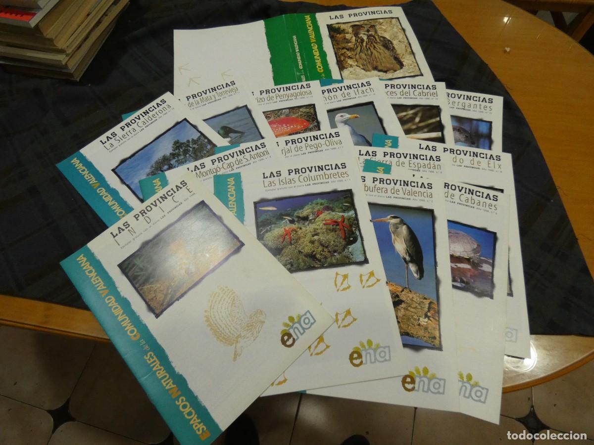 Coleccionismo de Revistas y Peri&oacute;dicos: ESPACIOS NATURALES LAS PROVINCIAS - 14 fasc&iacute;culos y tapa