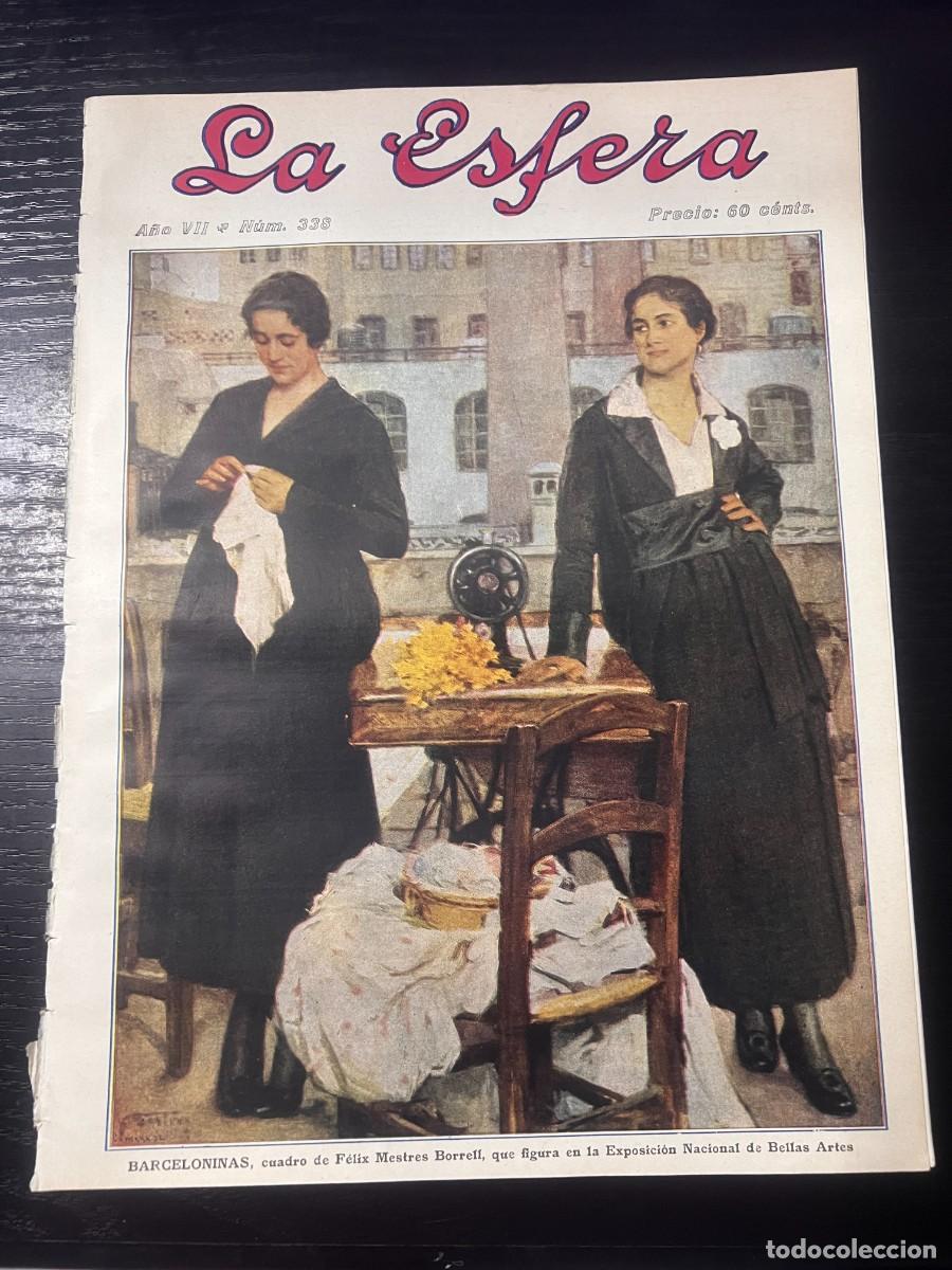 Collection Magazines and Newspapers: LA ESFERA. A&Ntilde;O VII. N&ordm; 338. JUNIO 1920. BARCELOLINAS. EXPOSICION NACIONAL. LEER