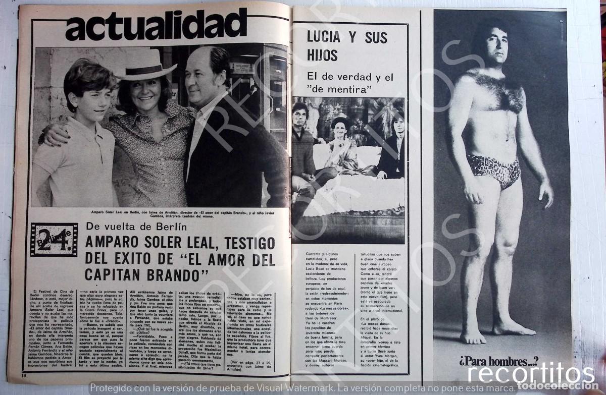 Coleccionismo de Revistas y Peri&oacute;dicos: LUCIA BOSE MIGUEL BOSE AMPARO SOLER LEAL MACHO IBERICO EPILAN