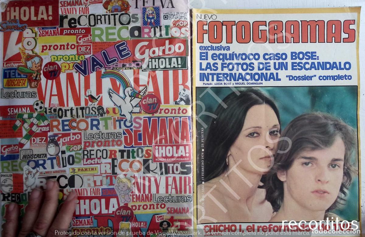 Coleccionismo de Revistas y Peri&oacute;dicos: RECORTE PORTADA LUCIA BOSE MIGUEL