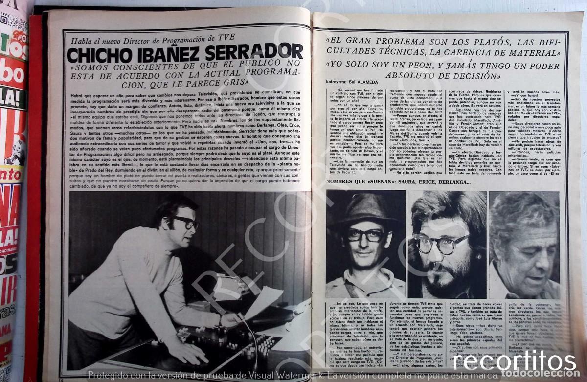 Coleccionismo de Revistas y Peri&oacute;dicos: CHICHO IBA&Ntilde;EZ SERRADOR un dos tres 1 2 3 CARLOS SAURA BERLANGA ERICE FERNANDO FERNAN GOMEZ