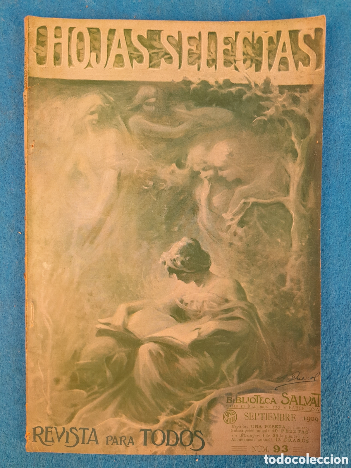 Collectionnisme de Revues et Journaux: PR-2799. REVISTA PARA TODOS. HOJAS SELECTAS. BIBLIOTECA SALVAT. SEPTIEMBRE 1909