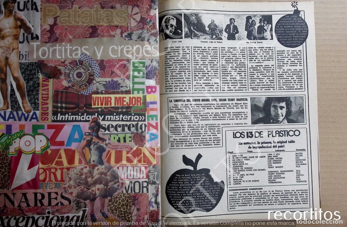 Coleccionismo de Revistas y Peri&oacute;dicos: MIGUEL RIOS THE ROLLING STONES ELTON JOHN EMERSON LAKE & PALMER