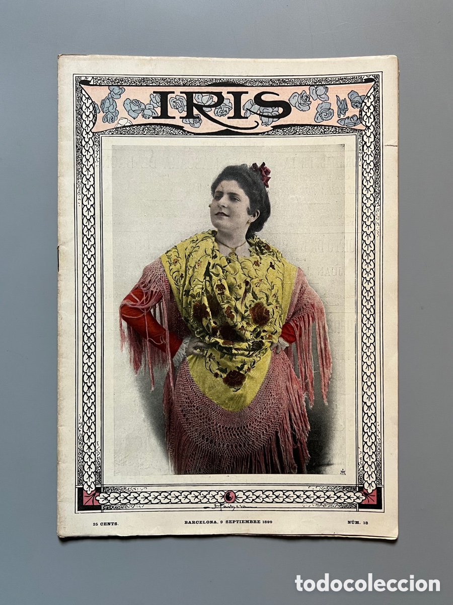 Coleccionismo de revistas y peri&oacute;dicos: Iris, revista semanal ilustrada n&ordm;18 - Barcelona, 9 septiembre 1899
