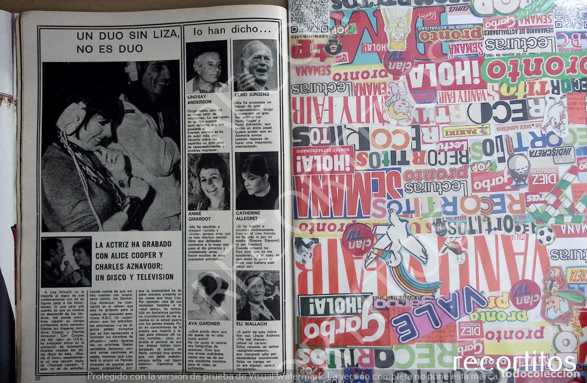 Coleccionismo de Revistas y Peri&oacute;dicos: LIZA MINNELLI CABARET CURD JURGENS AVA GARDNER ANNIE GIRARDOT