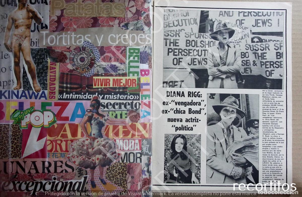 Coleccionismo de Revistas y Peri&oacute;dicos: DIANA RIGG LOS VENGADORES JAMES BOND 007