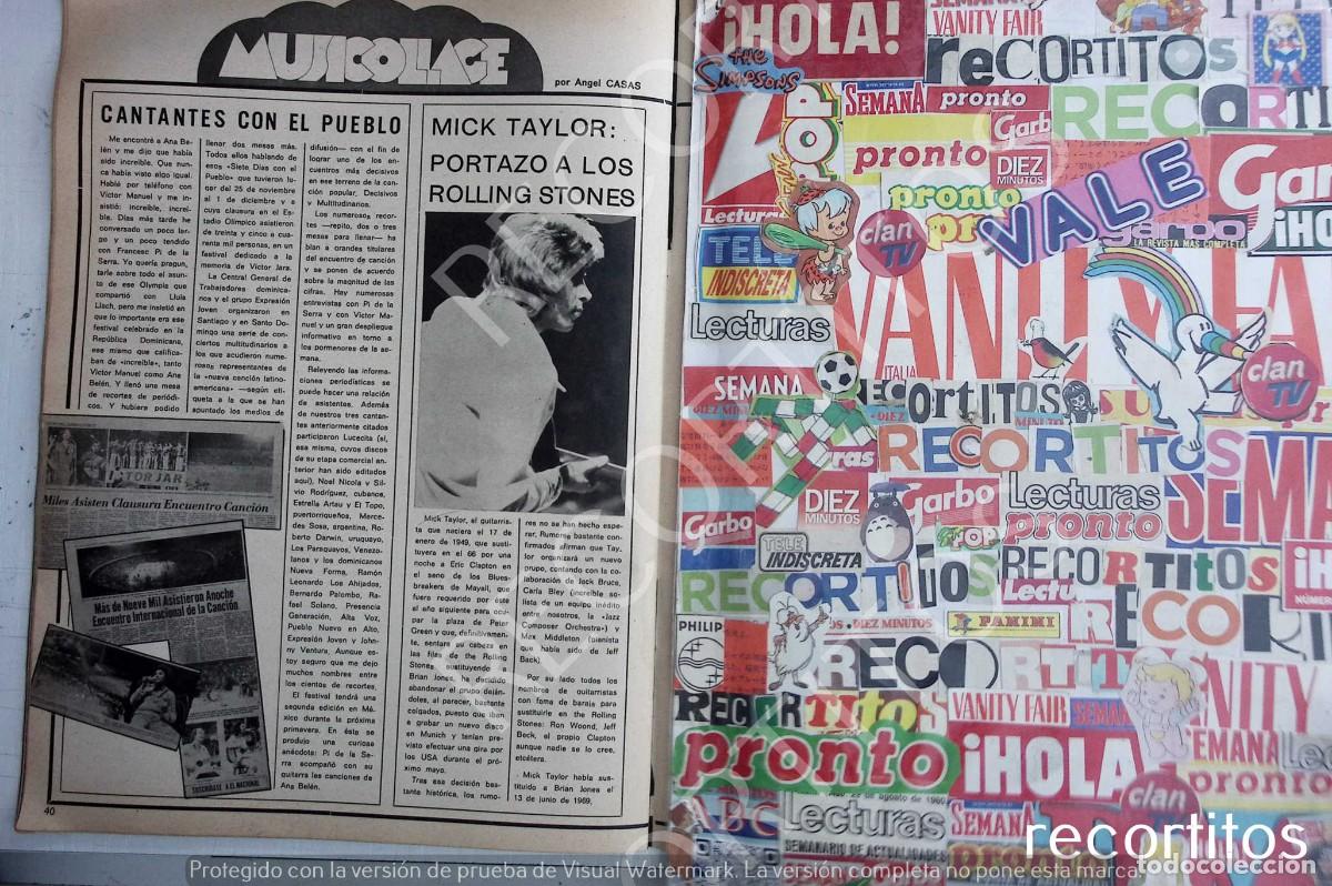 Coleccionismo de Revistas y Peri&oacute;dicos: MICK TAYLOR THE ROLLING STONES