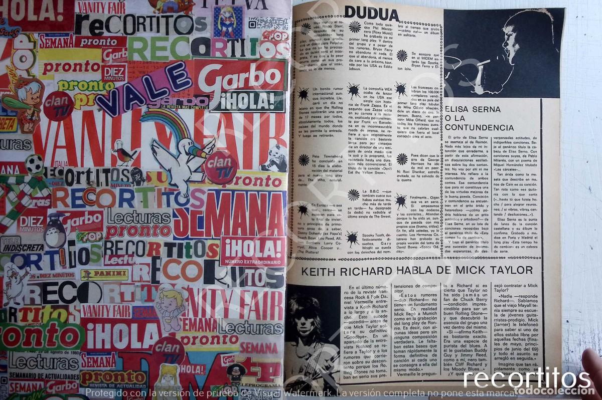 Coleccionismo de Revistas y Peri&oacute;dicos: RICHARD HARRIS ROLLING STONES ELISA SERNA