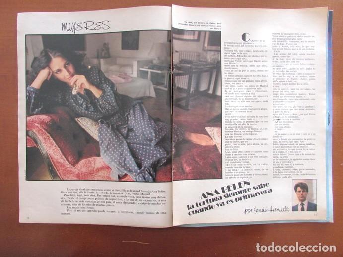 Coleccionismo de Revistas y Peri&oacute;dicos: RECORTE REVISTA DIARIO 16 136 1984 ANA BEL&Eacute;N 3 P&Aacute;GS
