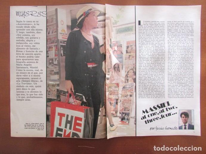 Coleccionismo de Revistas y Peri&oacute;dicos: RECORTE REVISTA DIARIO 16 135 1984 MASSIEL 3 P&Aacute;GS