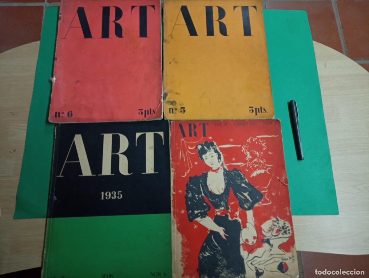 Coleccionismo de Revistas y Peri&oacute;dicos: Lote de 4 Revistas ART. A&ntilde;os 1934 y 1935. En catal&agrave;, arte.