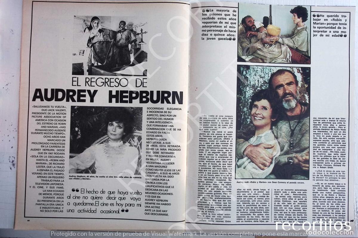 Coleccionismo de Revistas y Peri&oacute;dicos: AUDREY HEPBURN sean connery