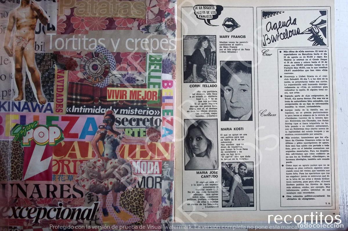 Coleccionismo de Revistas y Peri&oacute;dicos: maria jose cantudo marial kosti corin tellado mary francis