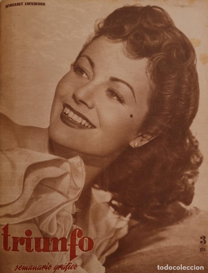 Coleccionismo de Revistas y Peri&oacute;dicos: REVISTA TRIUNFO 1949 MARGARET LOCKWOOD - ANTO&Ntilde;ITA MORENO - TORERO PEPE LUIS