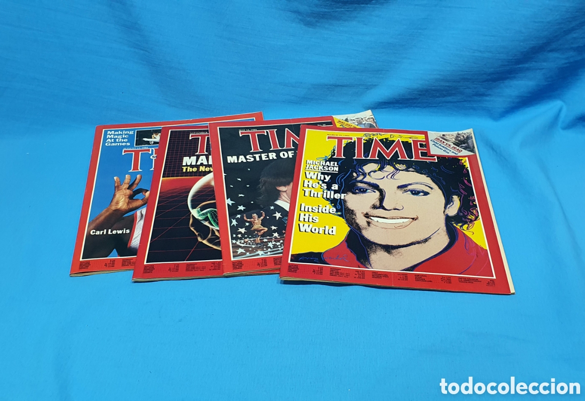 Coleccionismo de Revistas y Peri&oacute;dicos: LOTE REVISTA TIME 1984. MICHAEL JACKSON Y CARL LEWIS Y 2 MAS DE REGALO