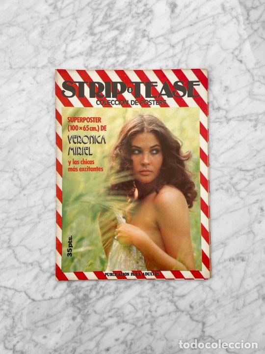 Coleccionismo de Revistas y Peri&oacute;dicos: STRIP-TEASE - 1976 - VERONICA MIRIEL - SUPERPOSTER 100 x 65 CM
