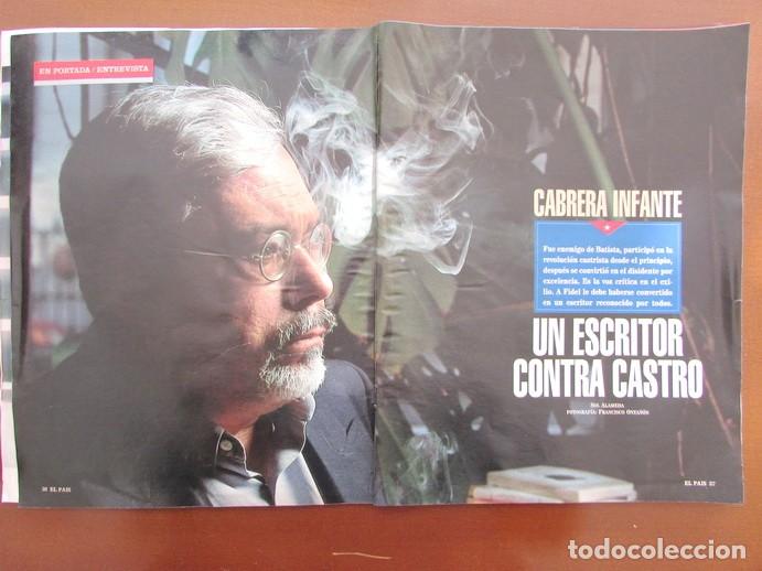 Coleccionismo de Revistas y Peri&oacute;dicos: RECORTE REVISTA PA&Iacute;S SEMANAL 122 1993 CABRERA INFANTE 6 P&Aacute;GS