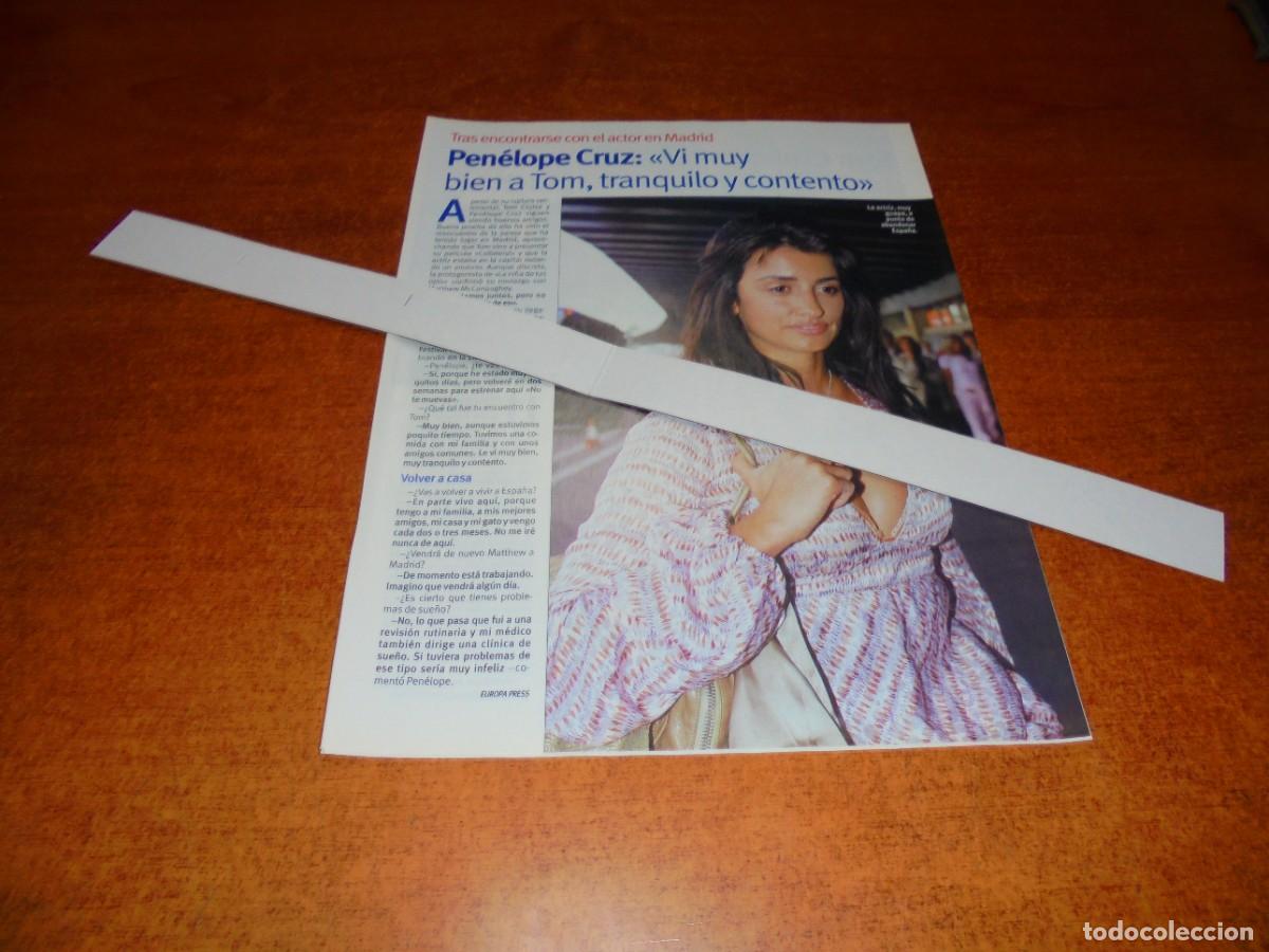Collectionnisme de Revues et Journaux: CLIPPING 2004: PEN&Eacute;LOPE CRUZ Y SU FAMILIA EN UN ESTRENO - TOM CRUISE - MIGUEL &Aacute;NGEL MU&Ntilde;OZ