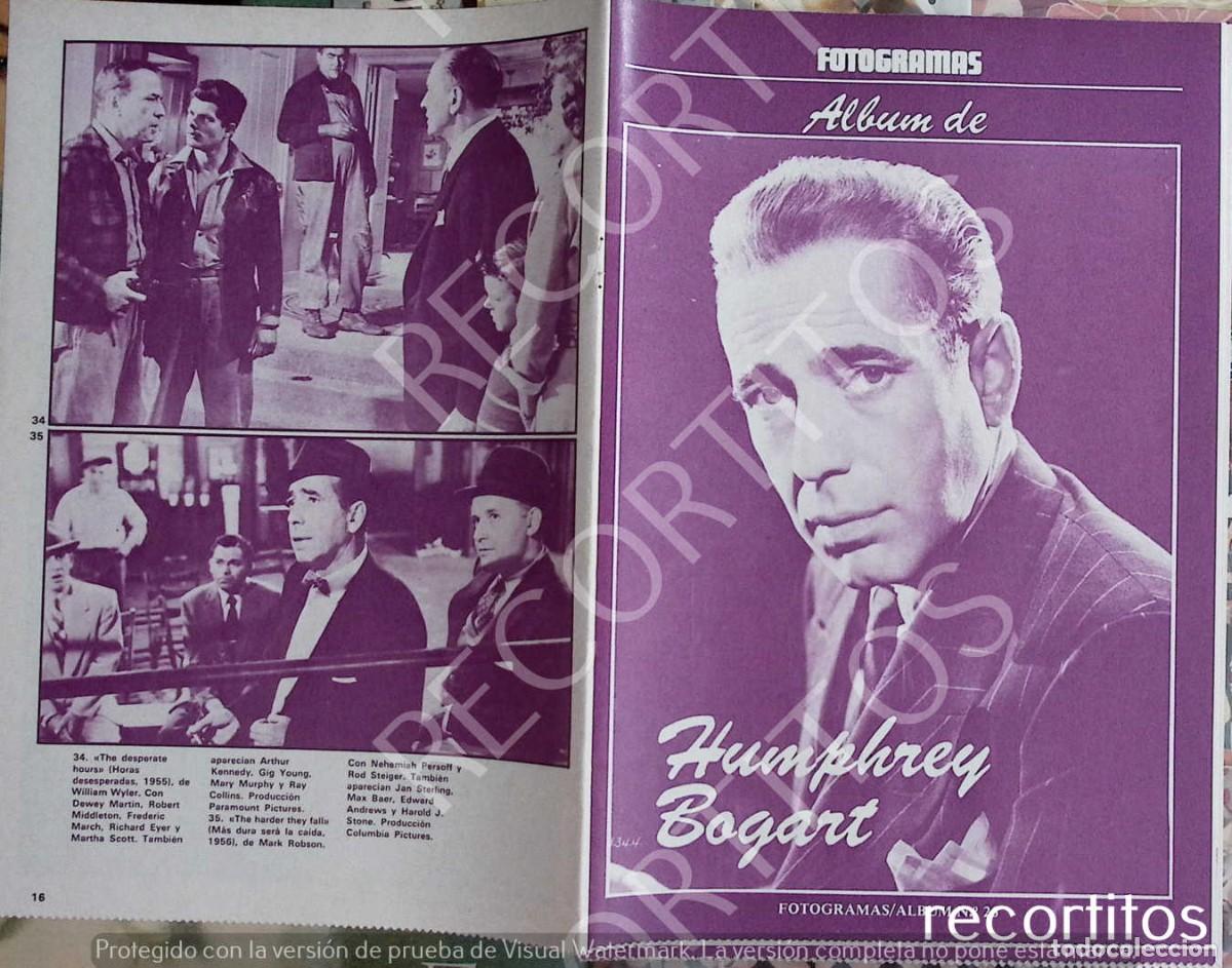 Coleccionismo de Revistas y Peri&oacute;dicos: EL ALBUM DE HUMPHREY BOGART