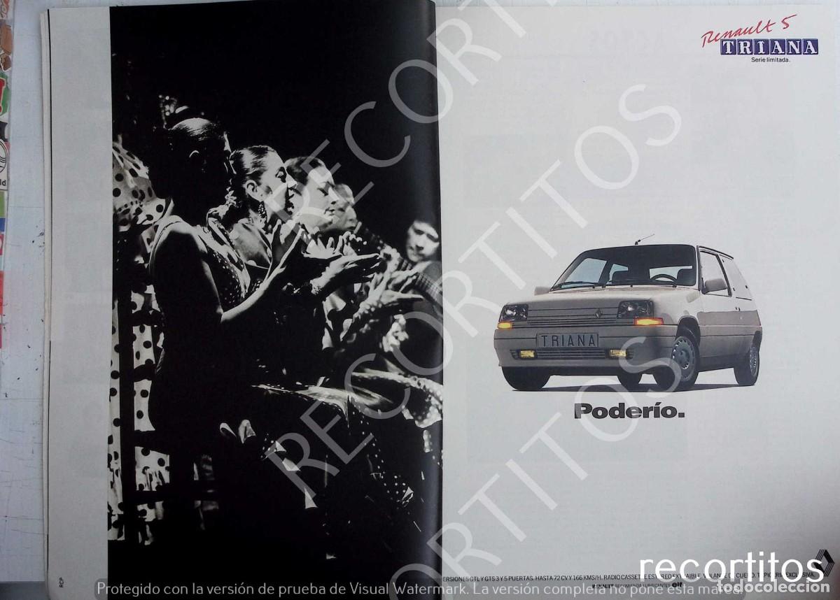 Coleccionismo de revistas y peri&oacute;dicos: RENAULT TRIANA PODERIO ANUNICO PUBLICIDAD