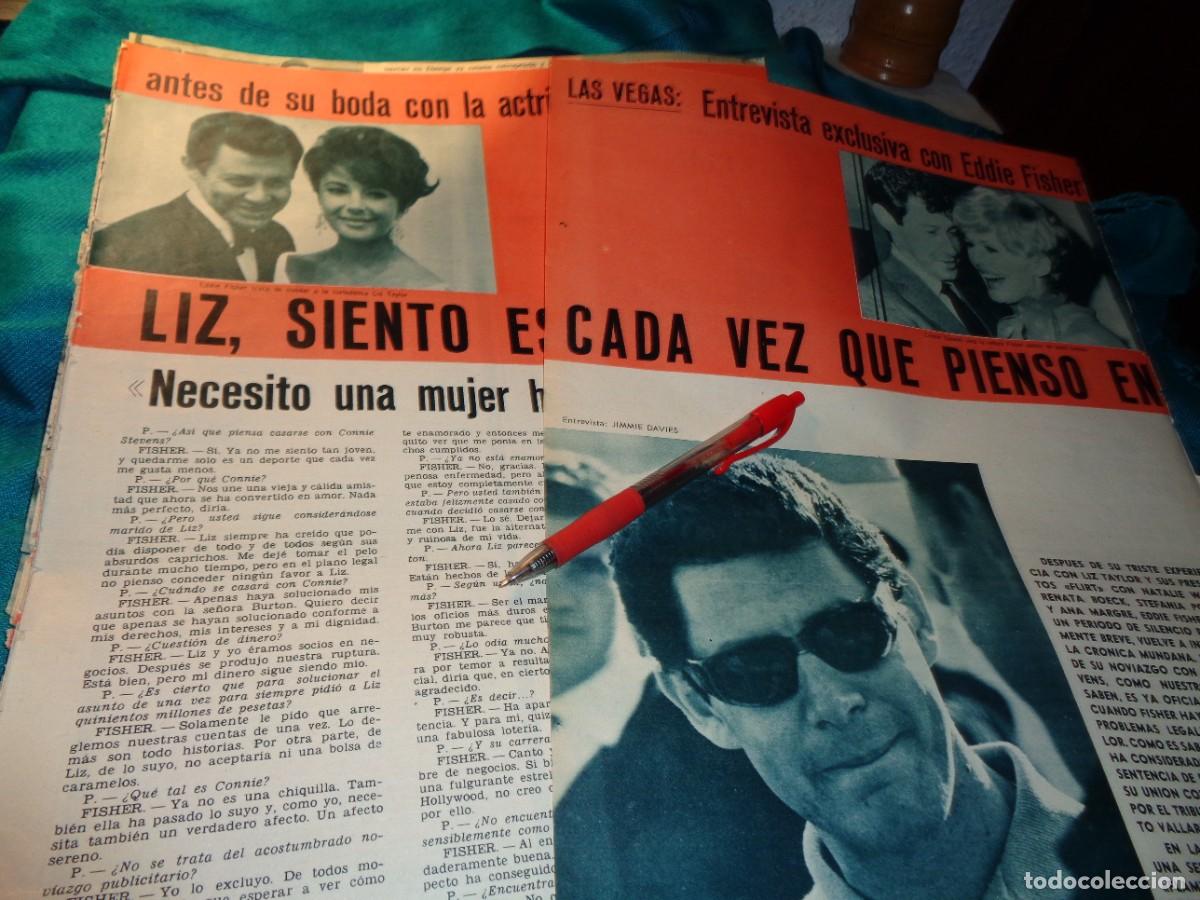 Collection Magazines and Newspapers: RECORTE : ENTREVISTA A EDDIE FISHER. LIZ TAYLOR. CONNIE STEVENS. FOTOGRAMAS, MARZO 1967